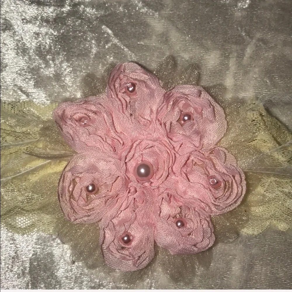 Embellished lace headbands and hair brochure NWOT